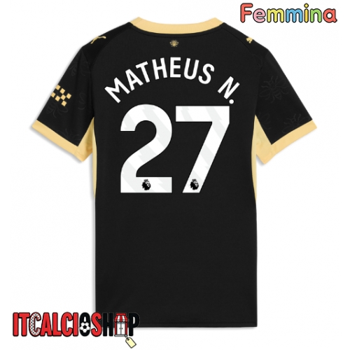 Manchester City Matheus Nunes #27 Seconda Maglia Femmina 2026-27 Manica Corta